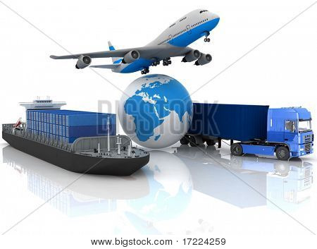 types of transport of transporting are loads.