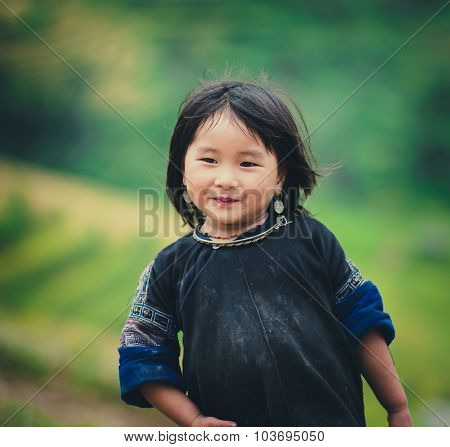 H'mong ethnic minority children in Mucangchai, Vietnam.