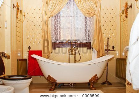 Luxury Vintage Bathroom Interior