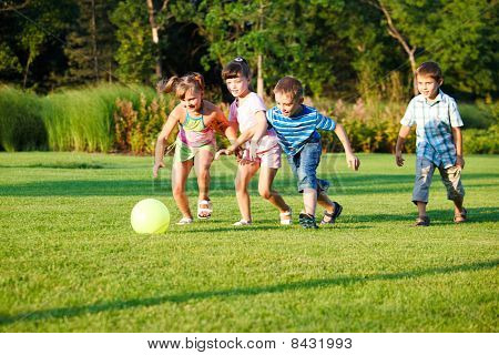 Kids With Ball