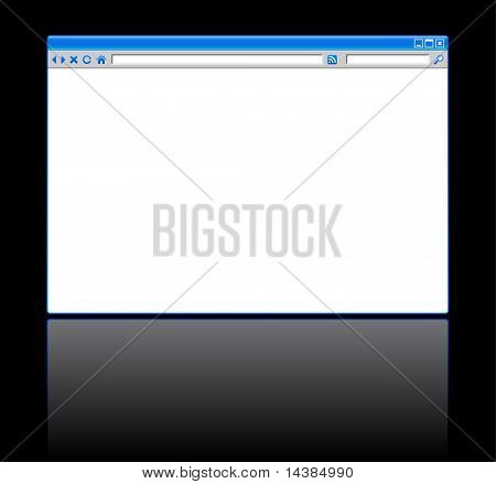 Internet Web Browser Original Vector Illustration