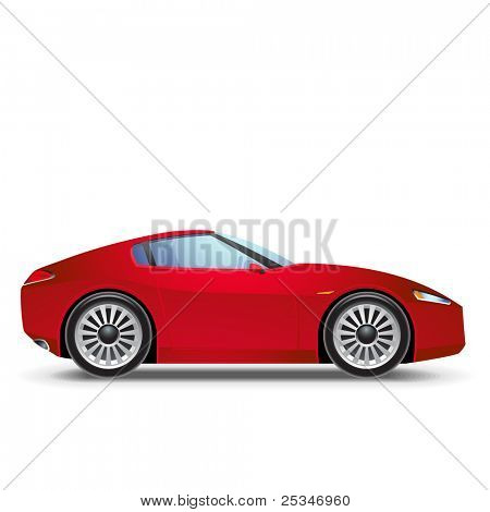 Red Sport car icon