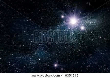 espacio abstracto y fondo de estrella