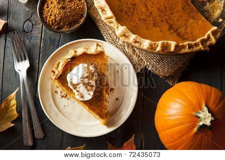 Homemade Pumpkin Pie For Thanksigiving