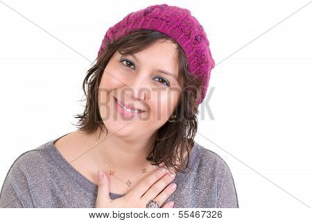 Woman Showing Her Heartfelt Gratitude