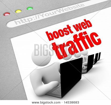 Boost Web Traffic - Internet Screen Shot