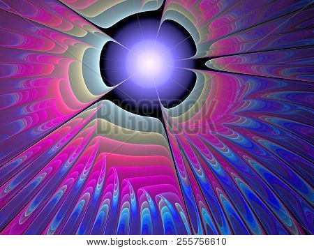 Abstract Multicolored Fractal Pattern