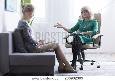 Divorced Woman Getting Mental Support