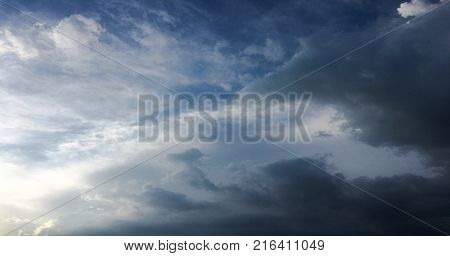 Beautiful blue sky with clouds background.Sky clouds.Sky with clouds weather nature cloud blue