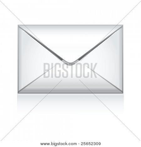 e mail vector icon elszigetelt fehér