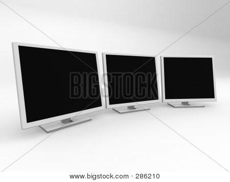 Three Monitors