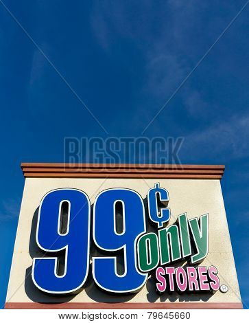 99 Cents Only Stores Sign And Logo