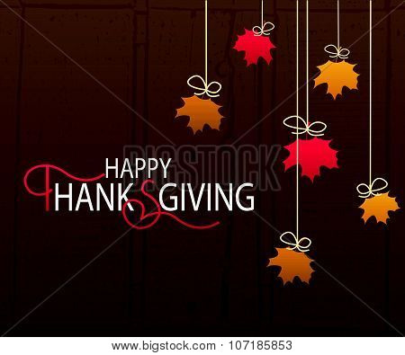 Happy Thanksgiving Day Logotype, Badge And Icon