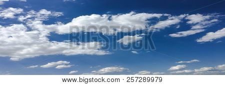 Clouds On Blue Sky Background. Clouds Sky