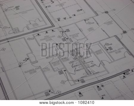 Office Interior Blueprint