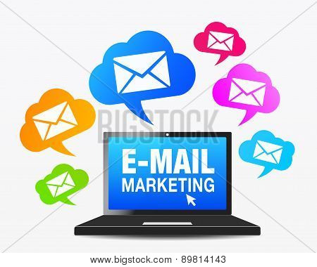 Web Email Marketing Icons