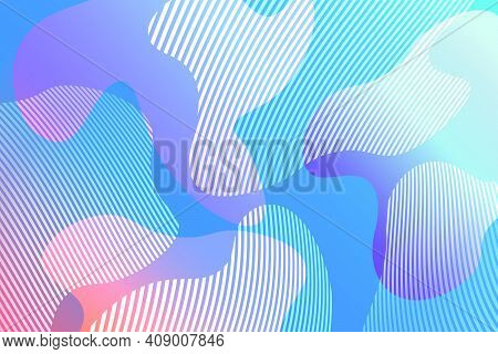 Abstract Background With Colorful Fluid Shapes, Gradient Waves, Geometric Lines, Dynamical Forms. De