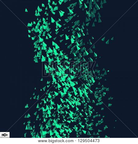 Abstract Dynamic Background. Science and Connection Concept. Vector Illustration.