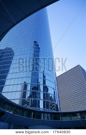 Houston Texas blue buildings skyscraper city urban view