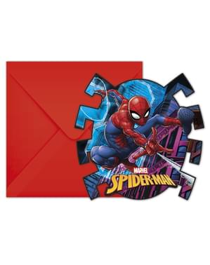 6 invitations Spiderman