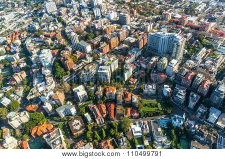 Sydney suburb from the air