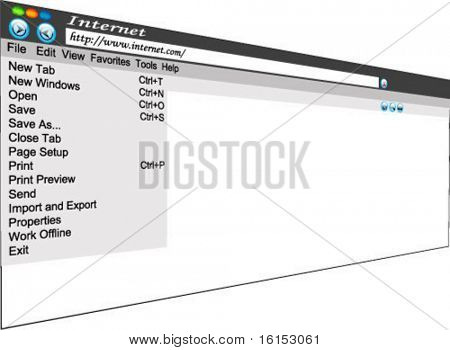 Web browser - vector illustration