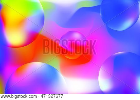 Vibrant Swirl Gradient Background. Abstract Color Wave Eps Vector