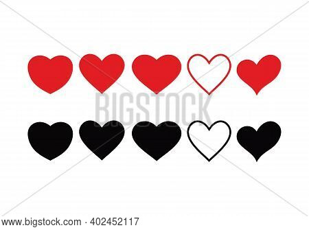 Heart Icon . Simple Heart , Love Logo. Love Icon Sign. Heart Icon Vector, Love Hearts, Heart Icon Ve