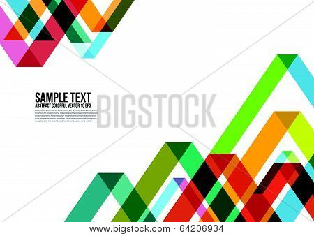 Abstract Colorful Triangle Pattern Background.