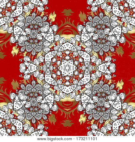 Paisleys Elegant Floral Vector Seamless Pattern Background Sketch Illustration With Vintage Stylish 