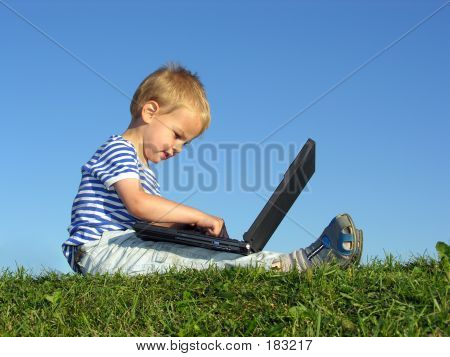 Boy With Computer