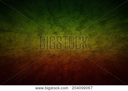 Red Yellow Green color reggae style. Grunge motion speed background blank for design