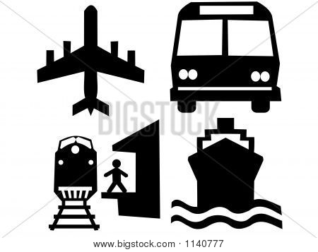 Transportation Silhouettes