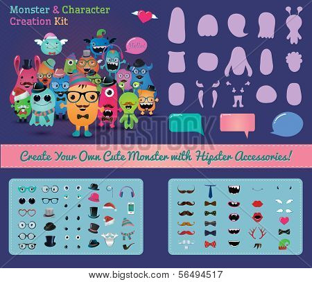 Hipster Monster and Character Creation Kit