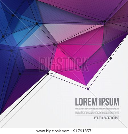 3d vector technology background