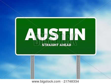 Austin, Texas Highway Sign