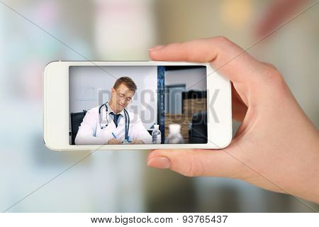 Healthcare online consulting concept