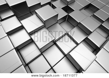 abstract urban background of 3d blocks