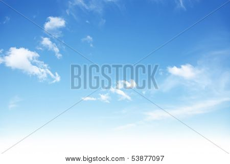 Blue sky with clouds. 