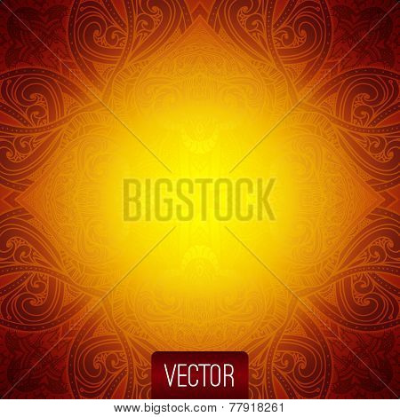 Vector abstract background. Islamic pattern, oriental pattern, v