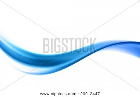 blue wave simple design with white background