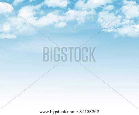 Blue sky with clouds background