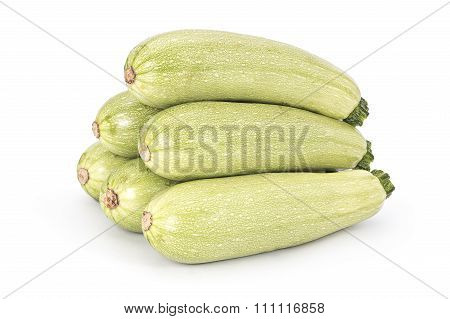 Young fresh courgettes