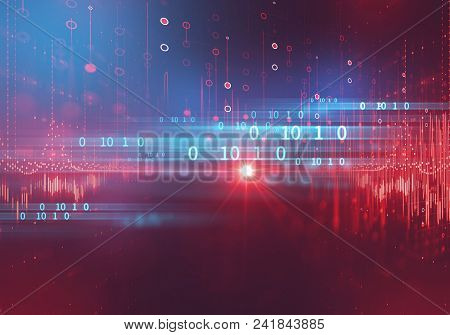 Digital Code Number Abstract Technology Background