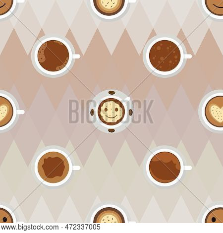 Seamless Repeating Pattern For Coffee Lovers