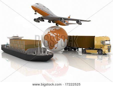  types of transport of transporting are loads.