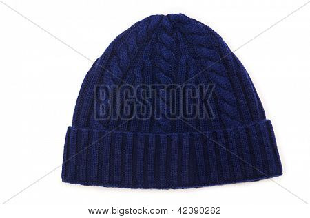 Beanie hat isolated on the white background