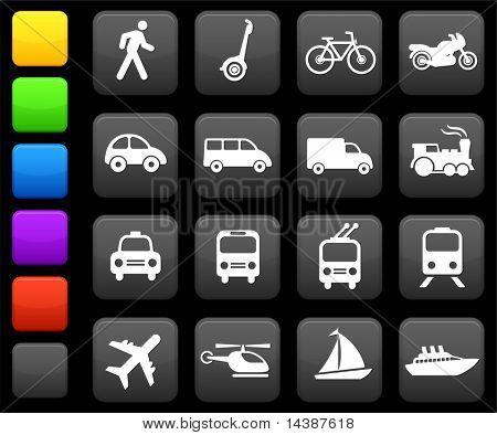 Original vector illustration: Transportation icons design elements