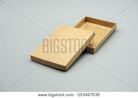 Brown Paper Card Board Box Mock Up