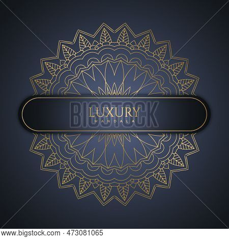 Decorative Golden Mandala Pattern. Mandala Pattern With Golden Color. Luxurious Mandala Vector. Invi